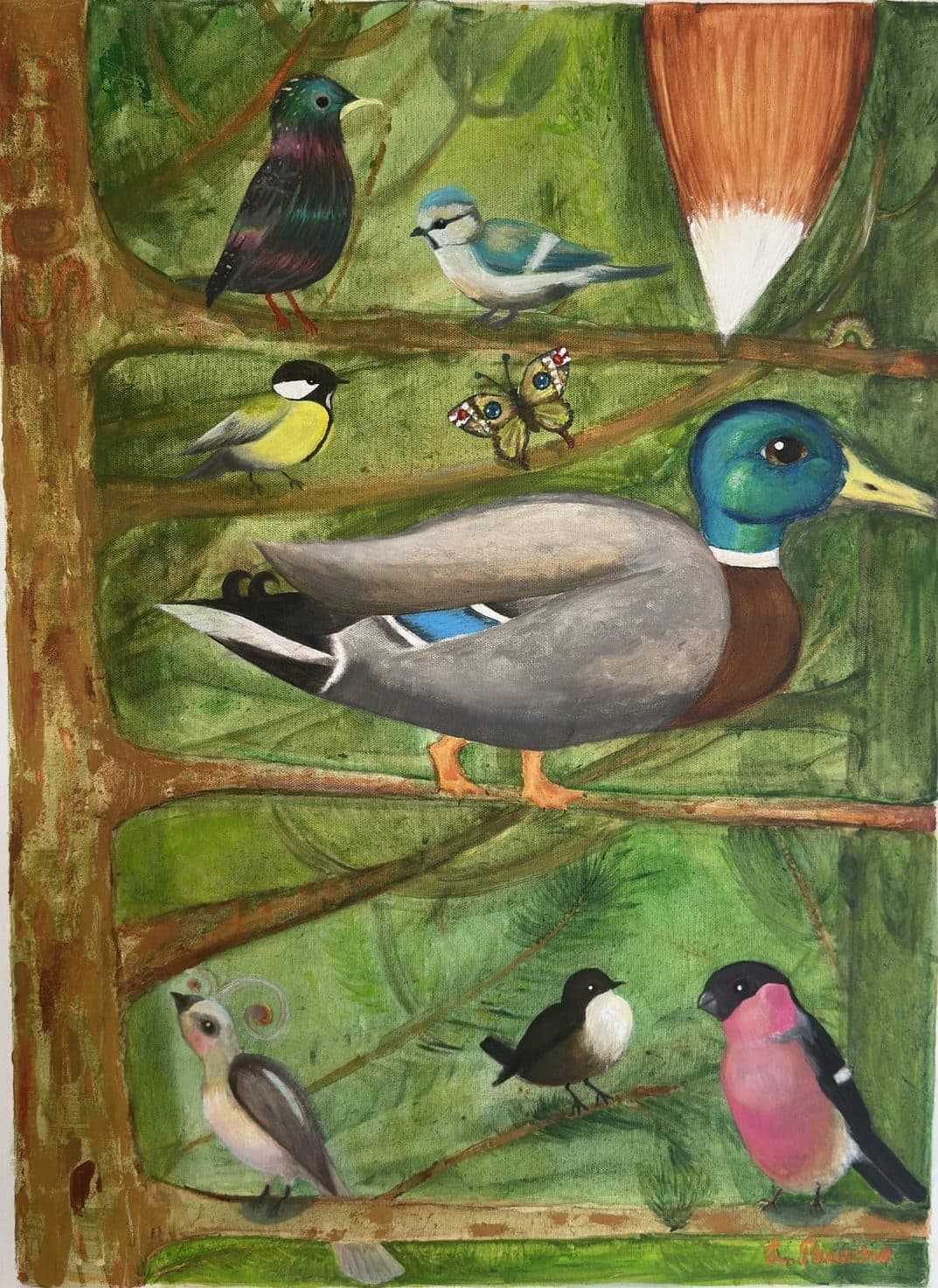 And i Tre — kunstverk